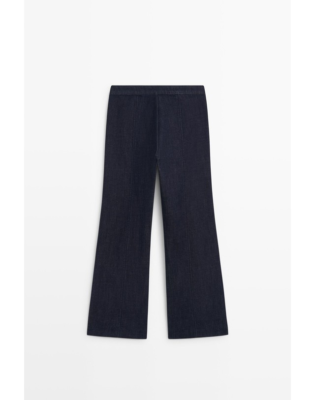 마시모두띠 마시모두띠 포켓 디테일 플레어핏 청바지 5043/843 DARK BLUE 네이비 착용컷