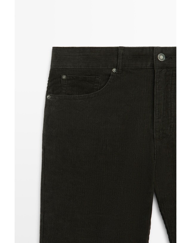 마시모두띠 마시모두띠 마이크로 코듀로이 플레어 팬츠 5034/734 GREYISH GREEN 그린 착용컷