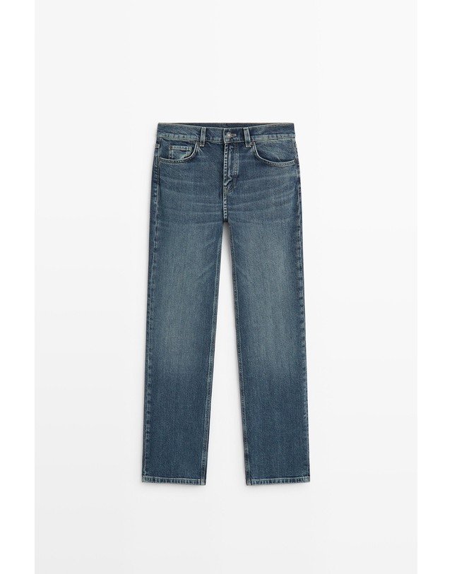 마시모두띠 마시모두띠 스트레이트핏 청바지 5038/838 MEDIUM BLUE 블루 착용컷