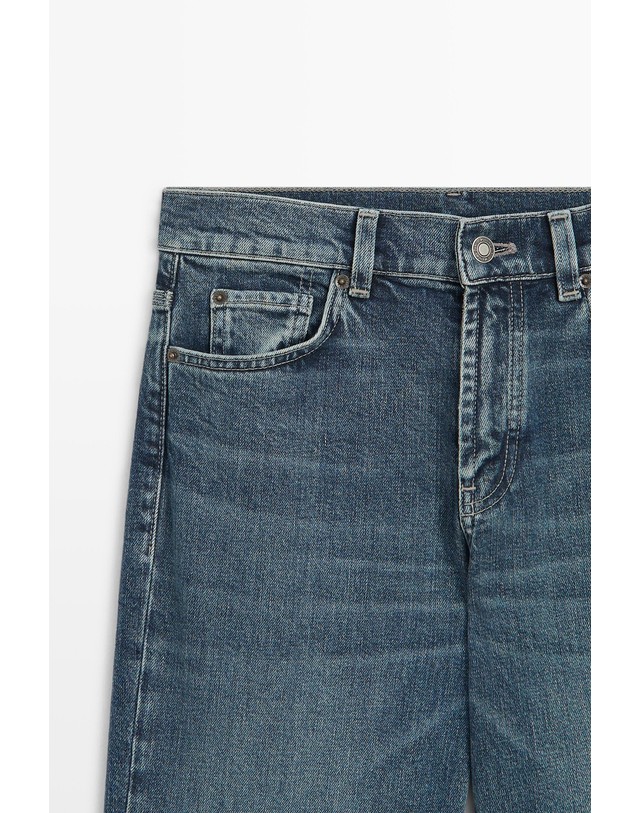 마시모두띠 마시모두띠 스트레이트핏 청바지 5038/838 MEDIUM BLUE 블루 착용컷