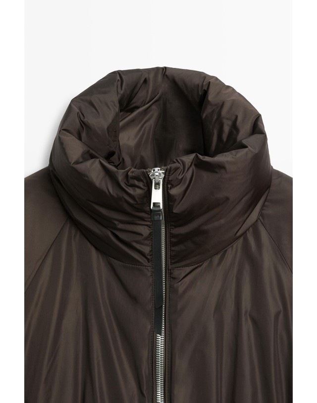 마시모두띠 마시모두띠 셔링 디테일 다운 패딩 자켓 6752/998 BROWN TONES 초콜릿 착용컷