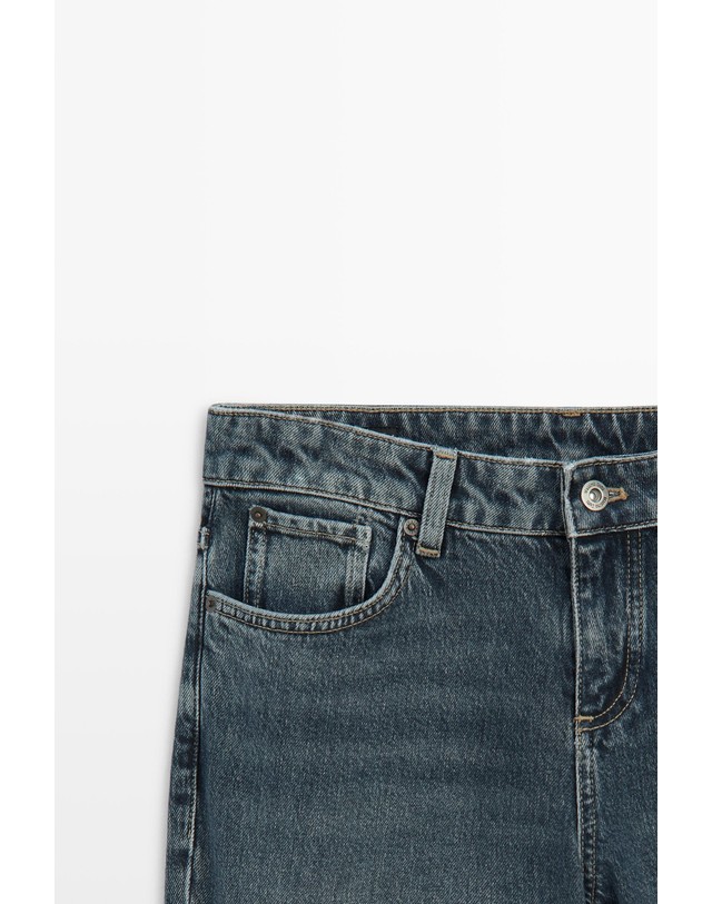 마시모두띠 마시모두띠 로우라이즈 스트레이트 청바지 5025/825 MEDIUM BLUE 블루 착용컷