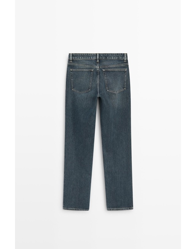마시모두띠 마시모두띠 로우라이즈 스트레이트 청바지 5025/825 MEDIUM BLUE 블루 착용컷