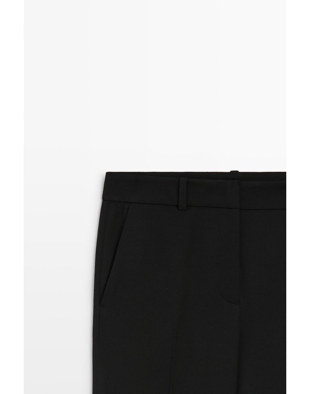 마시모두띠 마시모두띠 스트레치 울 플레어 팬츠 5045/510 BLACK 블랙 착용컷