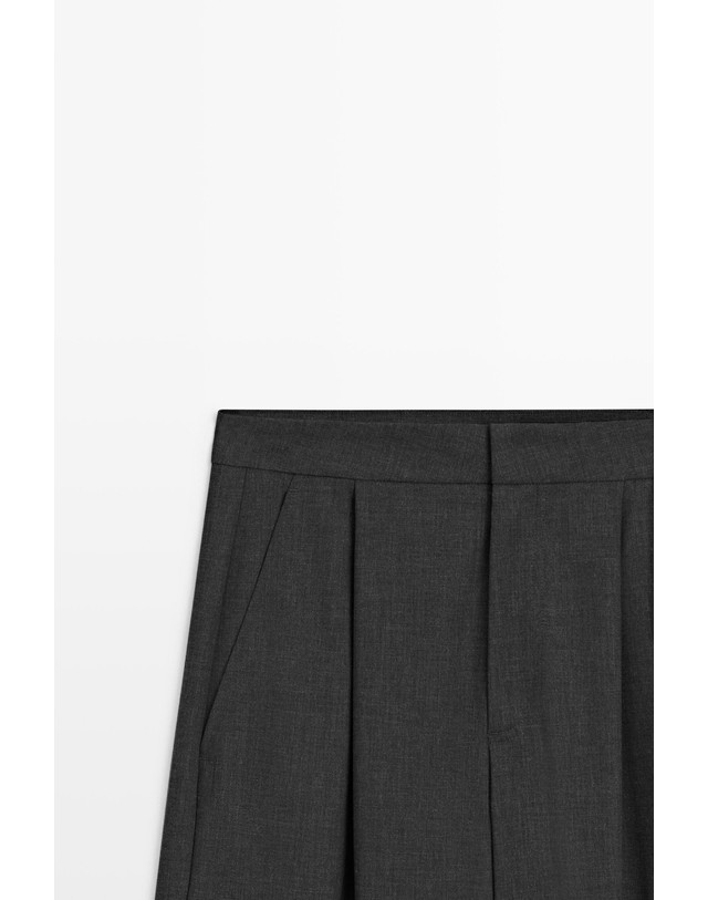 마시모두띠 마시모두띠 플란넬 카고 포켓 테이퍼드 팬츠 5049/749 ANTHRACITE GREY 그레이 착용컷