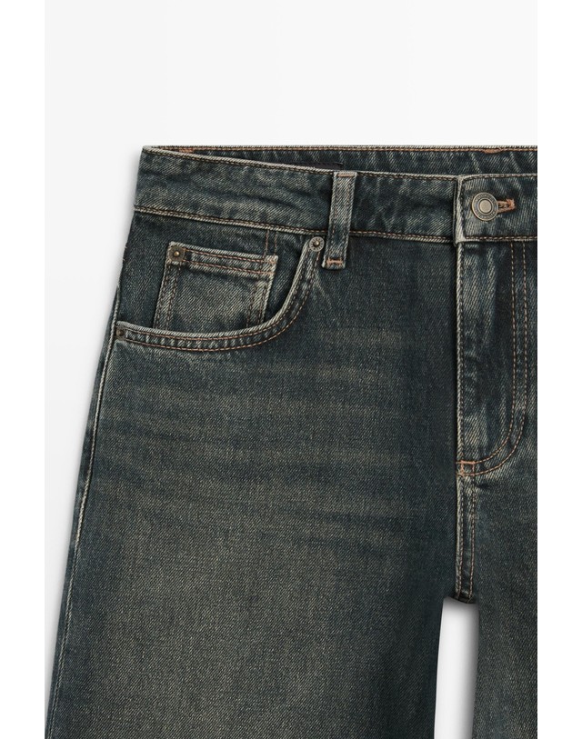 마시모두띠 마시모두띠 로우라이즈 스트레이트 데님 진 5073/873 DARK BLUE 네이비 착용컷