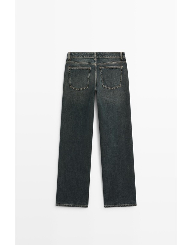 마시모두띠 마시모두띠 로우라이즈 스트레이트 데님 진 5073/873 DARK BLUE 네이비 착용컷
