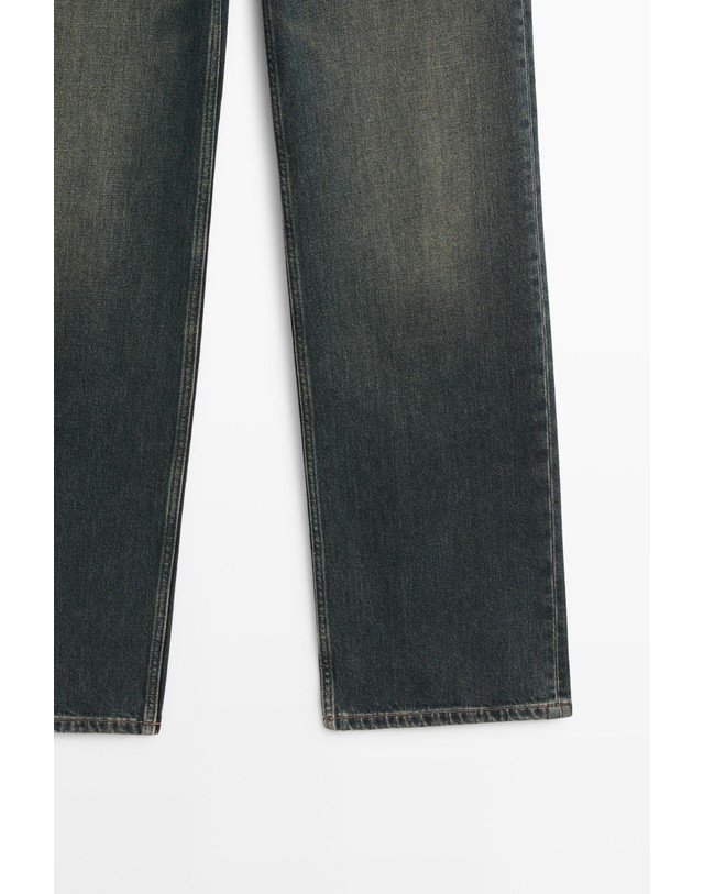 마시모두띠 마시모두띠 로우라이즈 스트레이트 데님 진 5073/873 DARK BLUE 네이비 착용컷