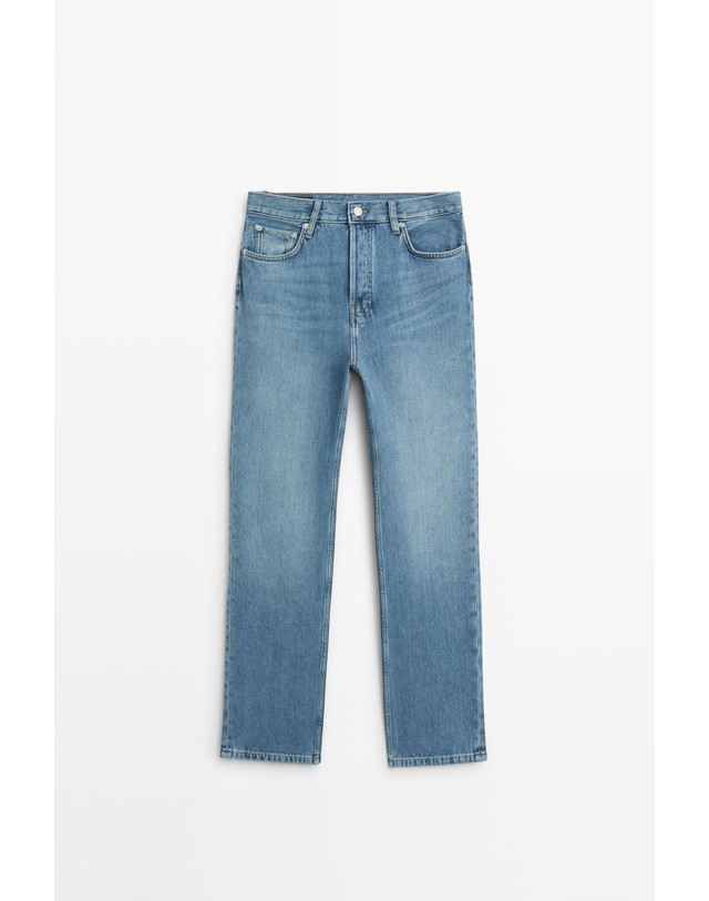 마시모두띠 마시모두띠 미드라이즈 스트레이트 청바지 5088/887 MEDIUM BLUE 블루 착용컷