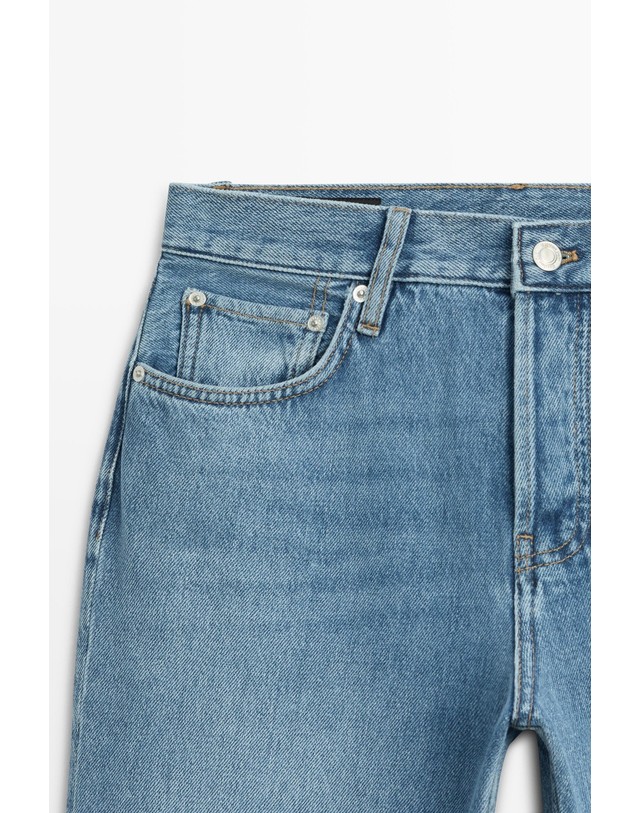 마시모두띠 마시모두띠 미드라이즈 스트레이트 청바지 5088/887 MEDIUM BLUE 블루 착용컷