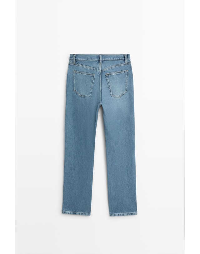 마시모두띠 마시모두띠 미드라이즈 스트레이트 청바지 5088/887 MEDIUM BLUE 블루 착용컷