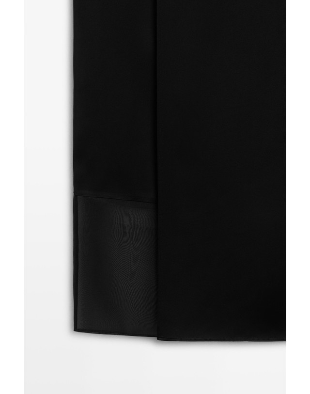 마시모두띠 마시모두띠 스트레이트 슬릿 롱 스커트 5797/510 BLACK 블랙 착용컷
