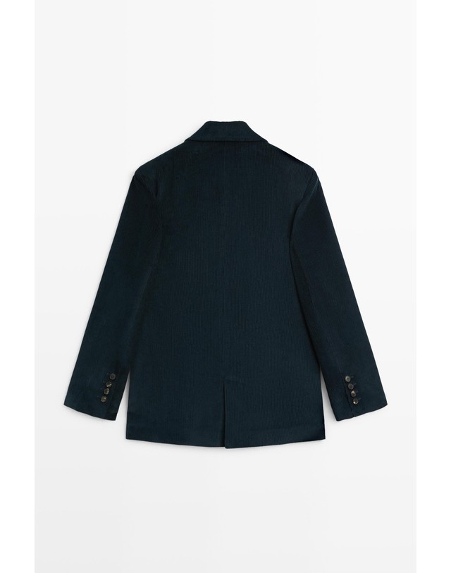 마시모두띠 마시모두띠 순면 코듀로이 싱글 블레이저 6025/822 DARK BLUE 네이비 착용컷