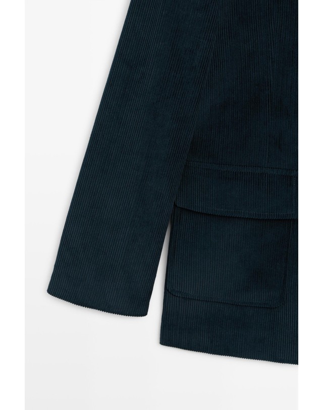마시모두띠 마시모두띠 순면 코듀로이 싱글 블레이저 6025/822 DARK BLUE 네이비 착용컷