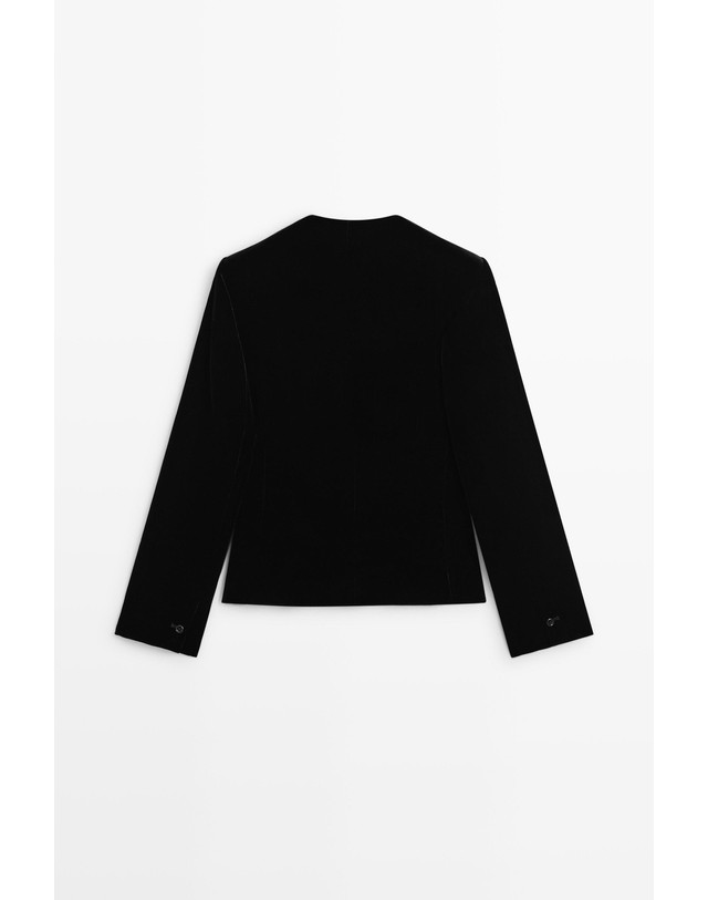 마시모두띠 마시모두띠 벨벳 칼라리스 블레이저 재킷 5011/512 BLACK 블랙 착용컷