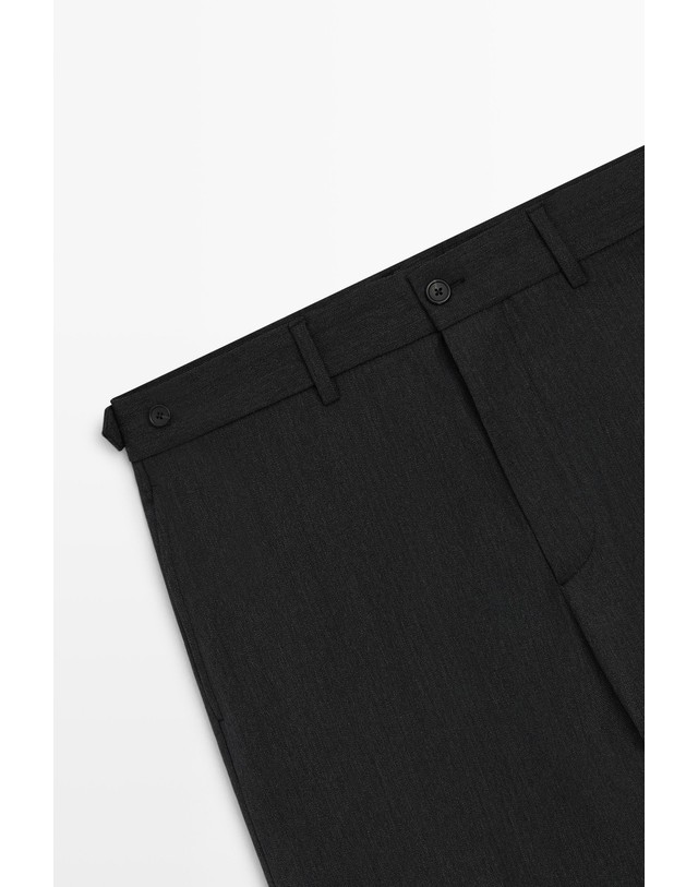 마시모두띠 마시모두띠 울 헤링본 루즈핏 슬랙스 팬츠 0175/015 ANTHRACITE GREY 그레이 착용컷