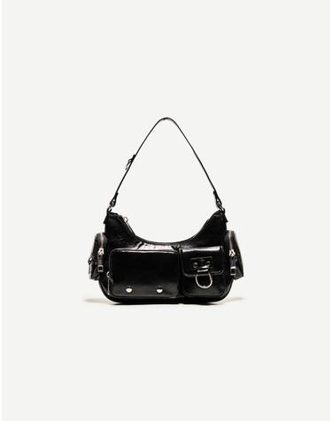 버쉬카 멀티 포켓 블랙 숄더백 9053/669 BLACK