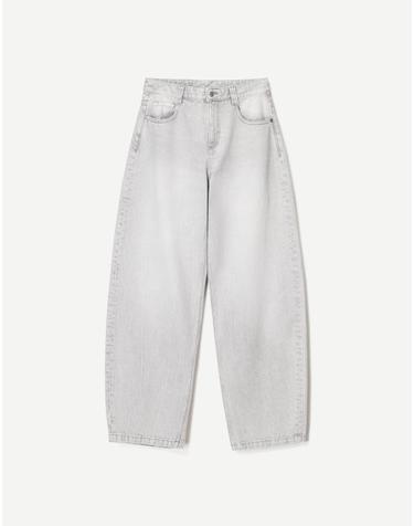 버쉬카 라이트그레이 오버핏 배럴 데님 팬츠 5003/450 GREY