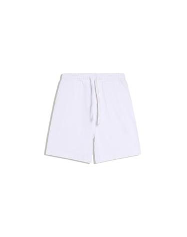 버쉬카 베이직 화이트 플리스 버뮤다 쇼츠 1306/498 WHITE