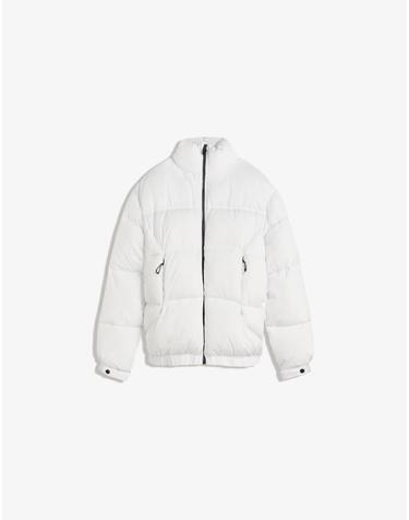 버쉬카 테크니컬 화이트 숏 패딩 재킷 6770/046 WHITE