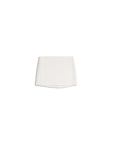 버쉬카 레이스 시퀸 화이트 미니 스커트 1272/662 WHITE