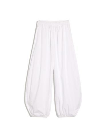 버쉬카 포플린 와이드 벌룬 팬츠 0928/741 WHITE