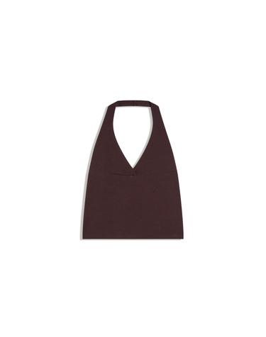 버쉬카 브라운 홀터넥 민소매 탑 1610/443 BROWN