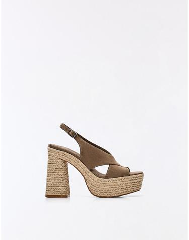 버쉬카 주트 플랫폼 힐 샌들 1720/864 BROWN