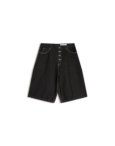 버쉬카 배럴 데님 버뮤다 반바지 2384/220 BLACK