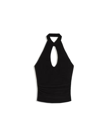 버쉬카 치파오 홀터넥 탑 2229/173 BLACK