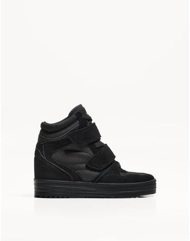 버쉬카 히든 웨지 앵클 하이탑 스니커즈 1512/765 BLACK