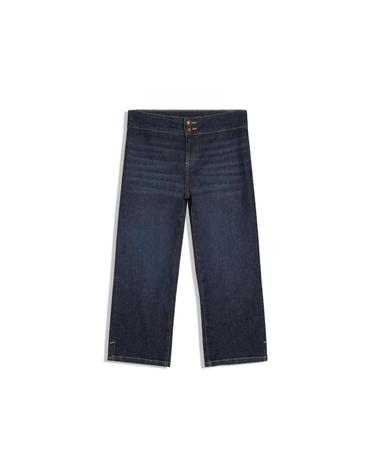버쉬카 와이드 크롭 카프리 데님 팬츠 2501/054 BLUE
