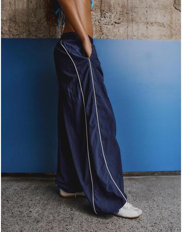 버쉬카 테크니컬 와이드 파라슈트 팬츠 2598/710 NAVY