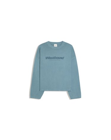 버쉬카 텍스처 프린트 크루넥 스웨터 2486/623 BLUE