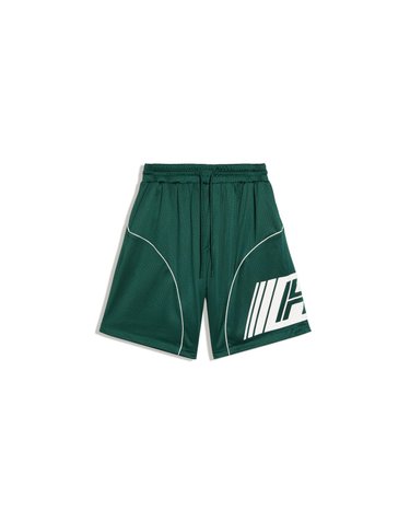 버쉬카 프린트 메쉬 버뮤다 반바지 2551/727 GREEN