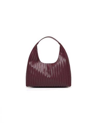 버쉬카 버건디 우븐 버킷백 0475/175 BURGUNDY