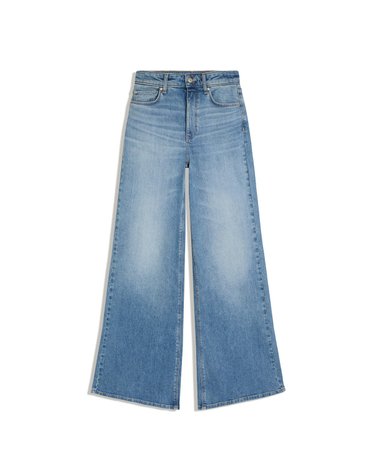 버쉬카 하이웨이스트 와이드 청바지 2867/054 LIGHT BLUE