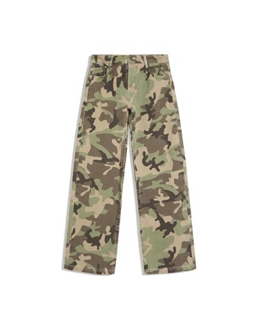 버쉬카 카모 프린트 스트레이트 팬츠 3256/054 KHAKI