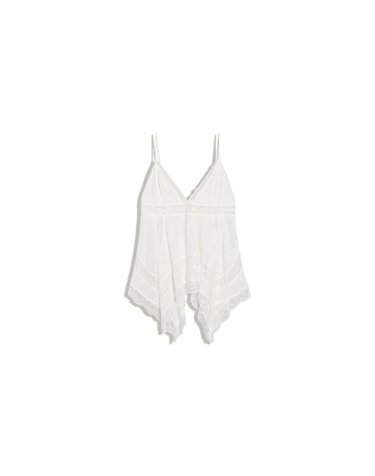 버쉬카 레이스 스트랩 민소매 탑 2397/494 WHITE