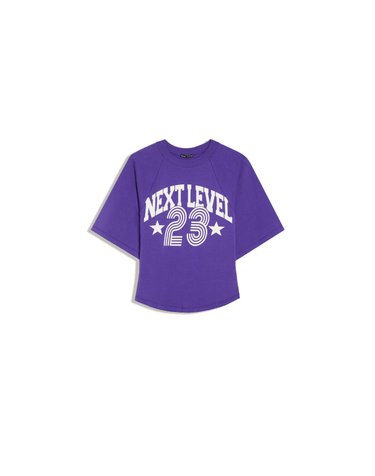버쉬카 코르셋 이펙트 프린트 반팔 티셔츠 3271/326 VIOLET