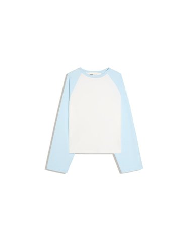 버쉬카 크롭 래글런 긴팔 티셔츠 2852/732 OFF WHITE