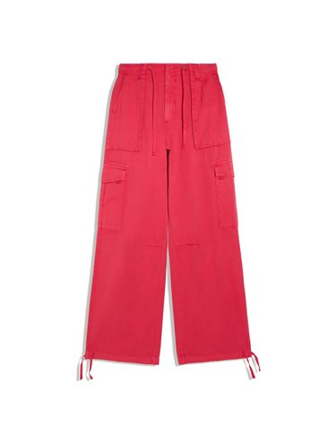 버쉬카 패러슈트 카고 와이드 팬츠 3046/335 RED