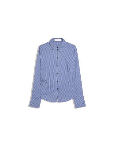 버쉬카 스트라이프 슬림핏 긴팔 셔츠 2910/710 BLUE