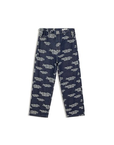 버쉬카 자카드 패턴 청바지 2818/074 NAVY