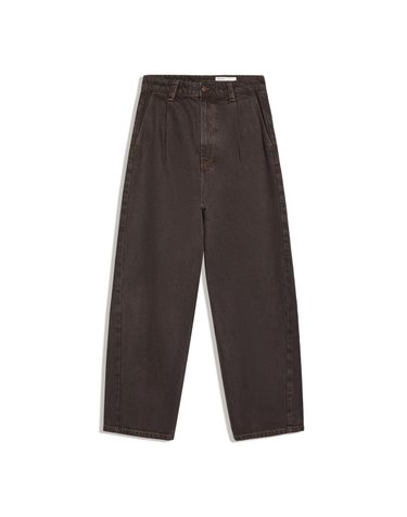 버쉬카 와이드핏 다트 데님 팬츠 2823/335 BROWN