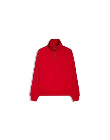 버쉬카 하이넥 집업 긴팔 스웨트셔츠 3155/732 RED