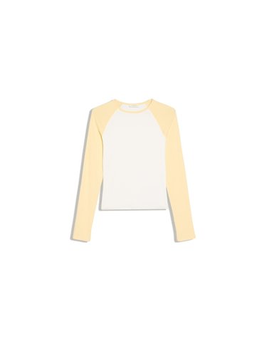 버쉬카 크롭 래글런 긴팔 티셔츠 3296/152 YELLOW