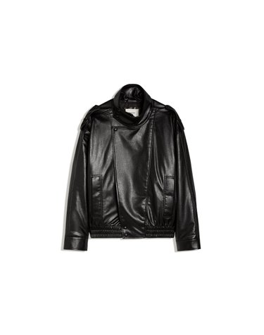 버쉬카 레더 이펙트 바이커 재킷 2160/273 BLACK