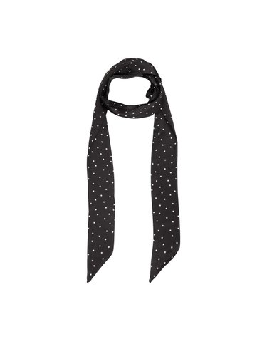 버쉬카 스타 프린트 스키니 스카프 3285/423 BLACK