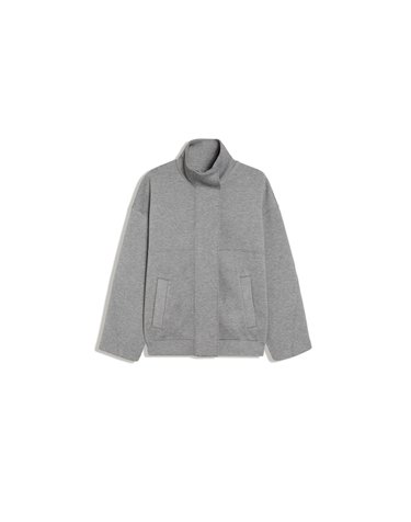 버쉬카 오버사이즈 스쿠버 하이넥 집업 자켓 3172/080 GREY